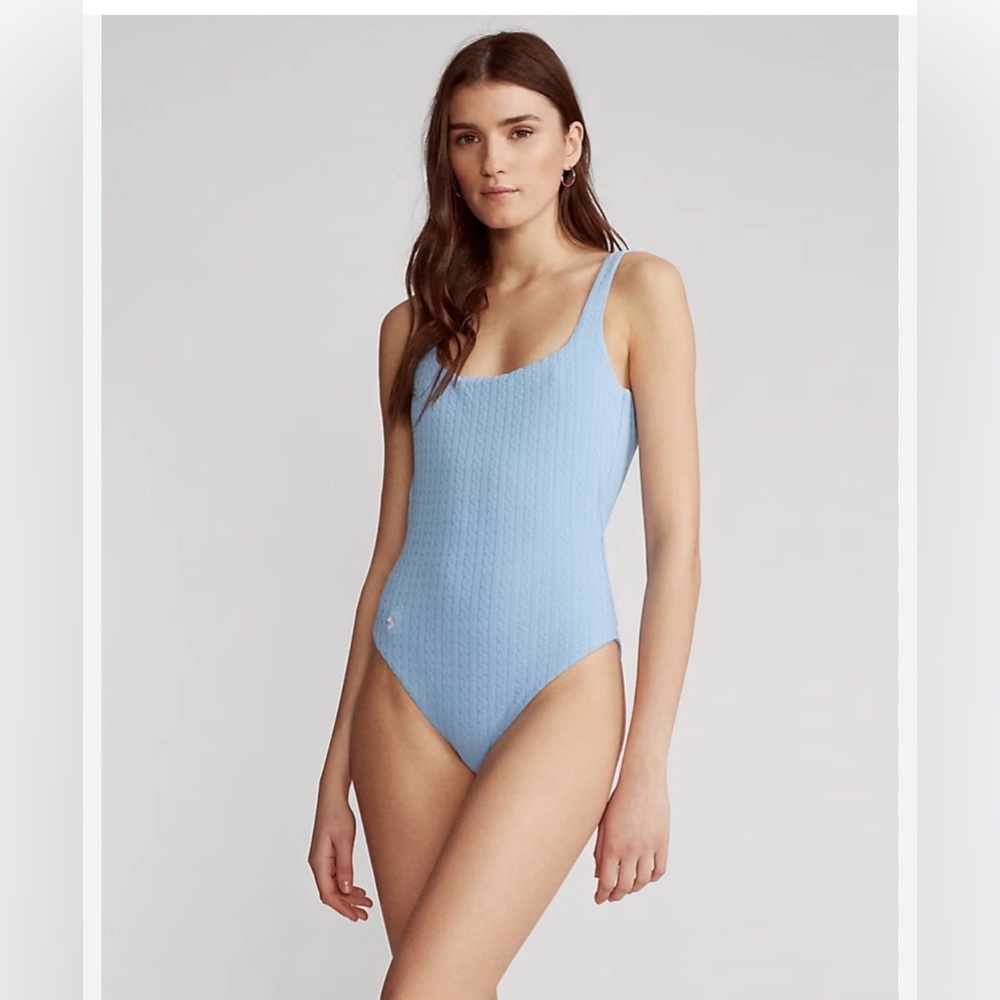Ralph Lauren Cable Knit One-Piece Swimsuit size‎ Small